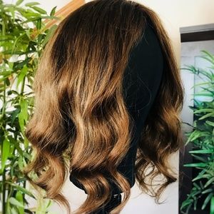 Auburn Brown Human Hair Full Silk 8x8 Topper